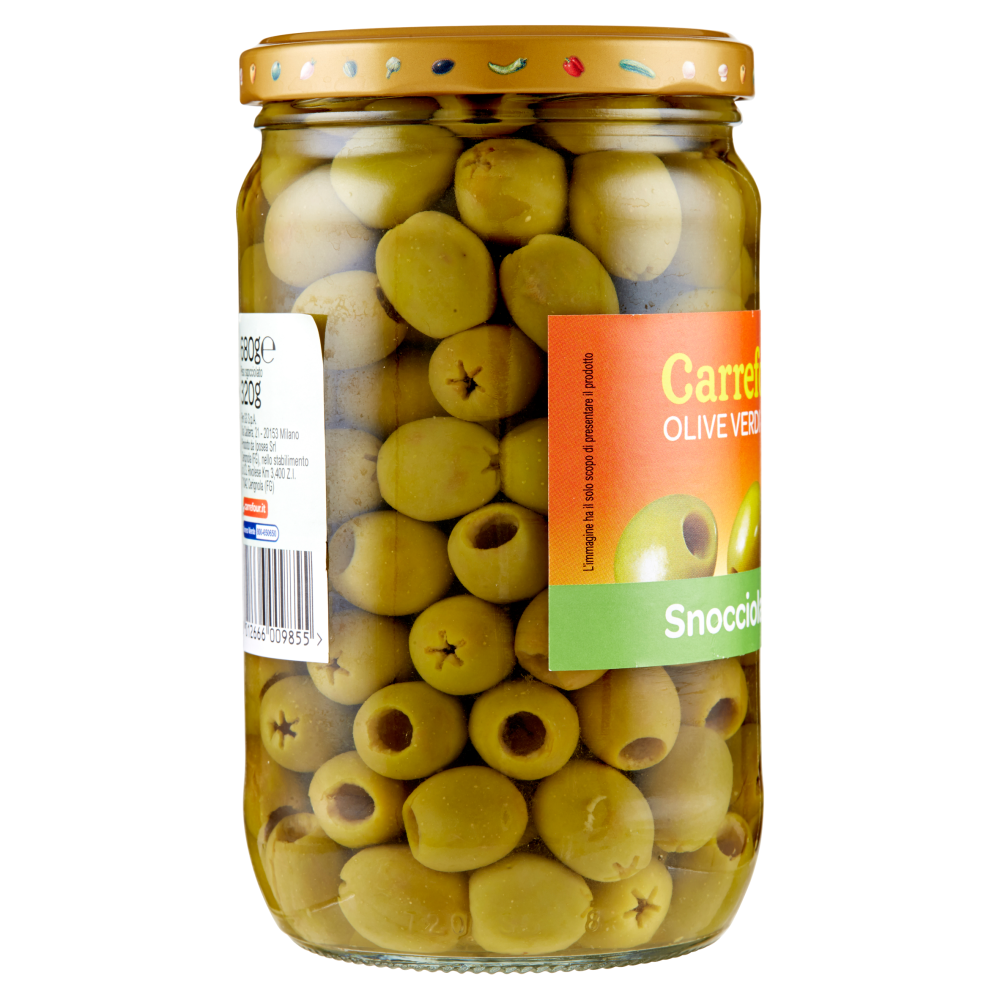 Carrefour Olive Verdi Snocciolate in salamoia 680 g
