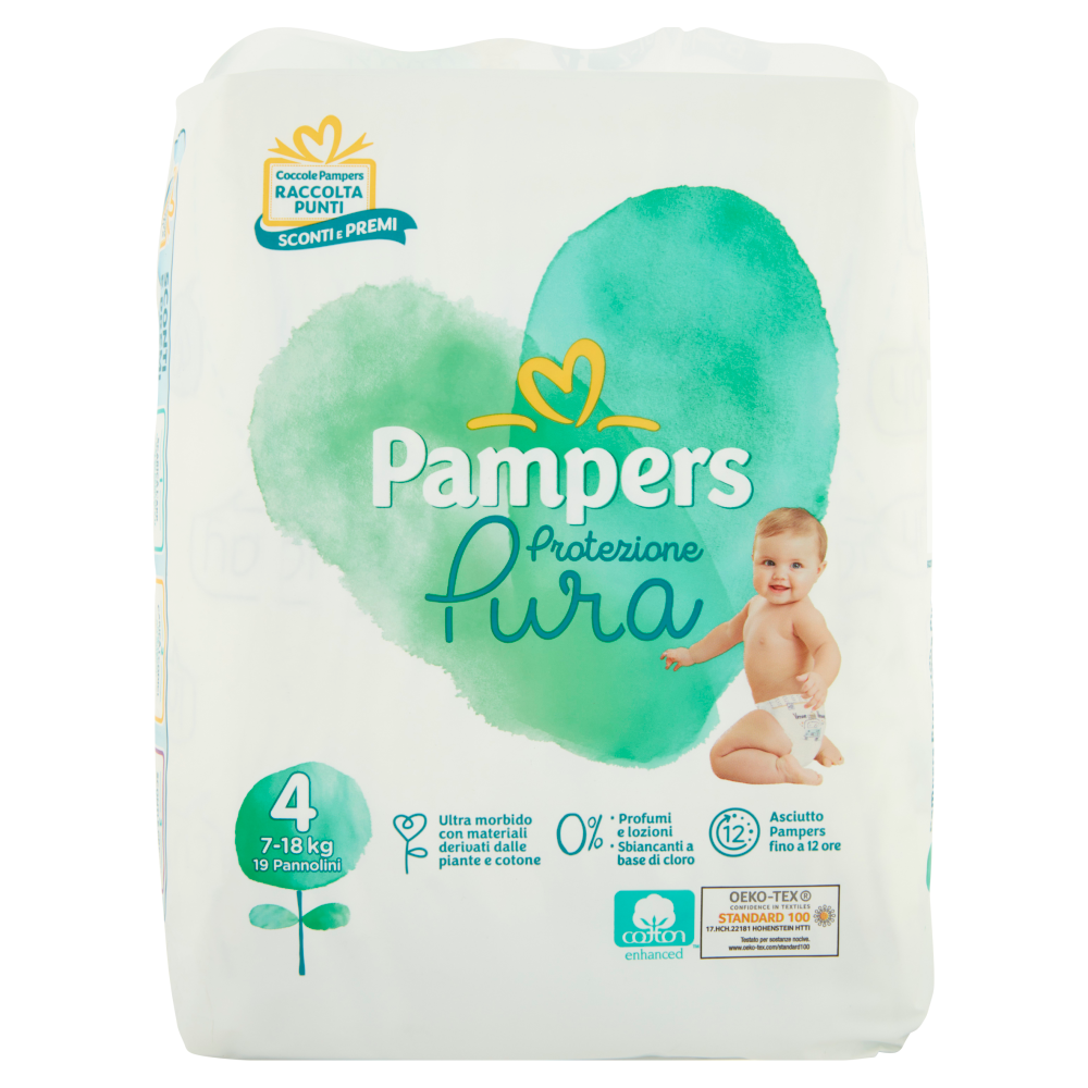 Pampers Protezione Pura 4 19 pz