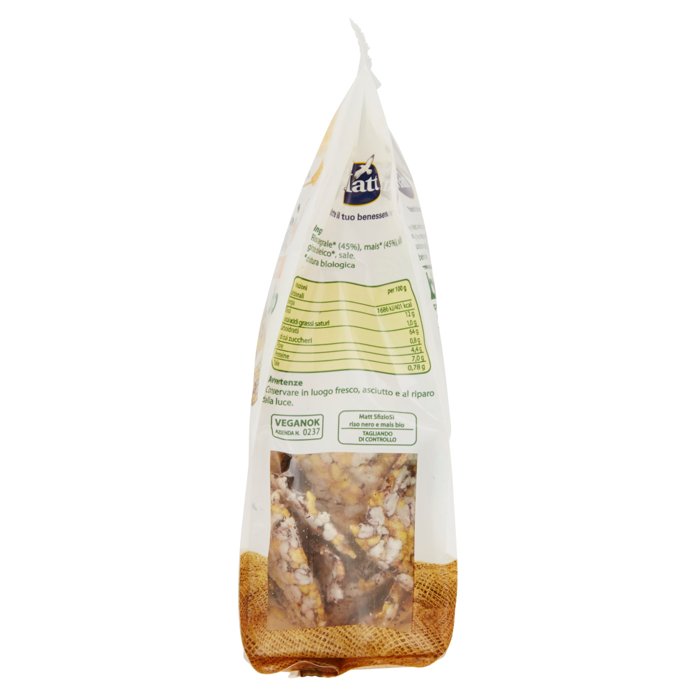 Matt non solo pane sfizioSì Riso Nero e Mais bio 60 g