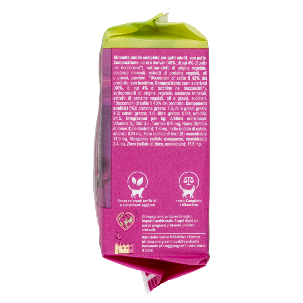 Whiskas Pranzetti Cibo Umido Gatto con Pollo e Tacchino in Salsa 6 x 50 g