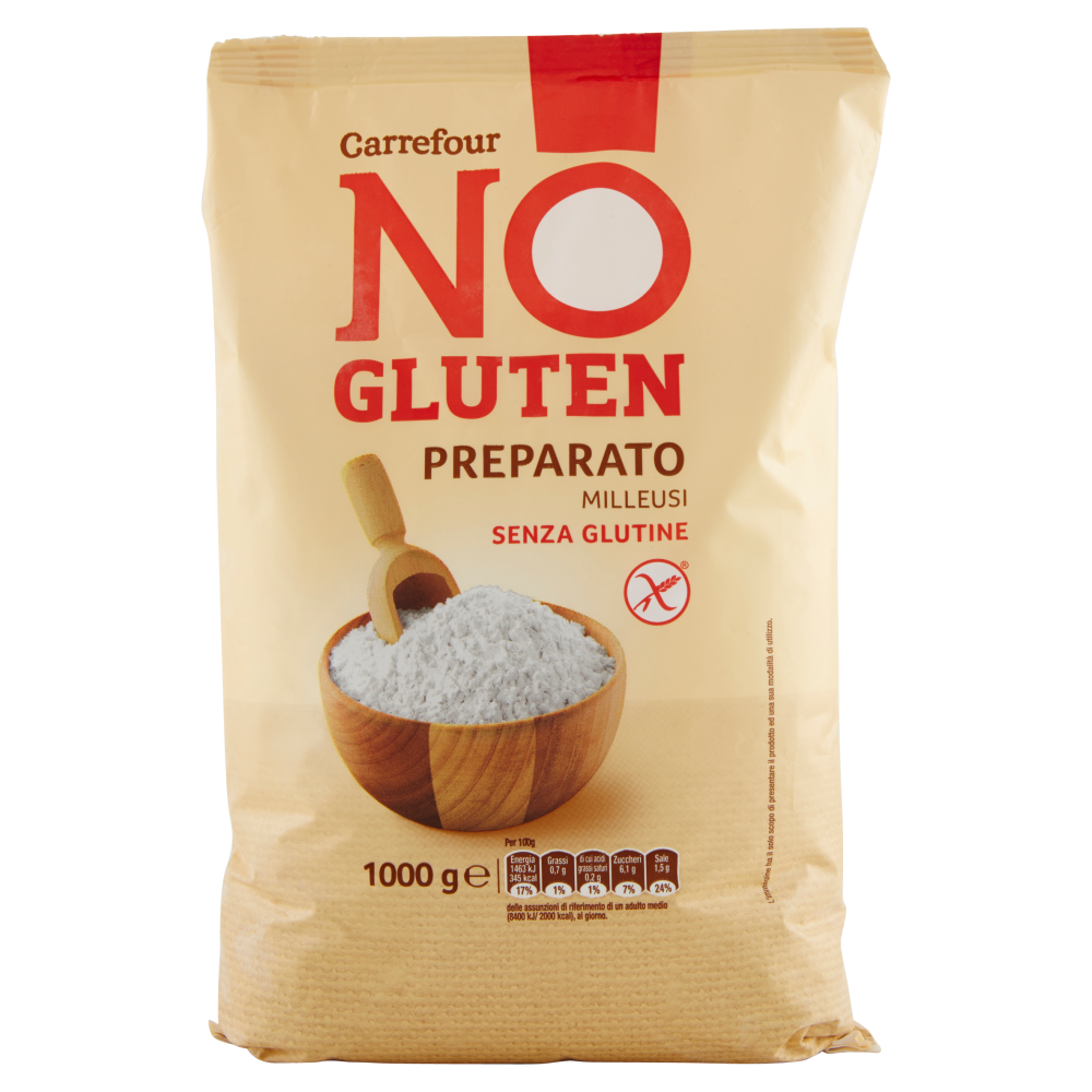 Carrefour No Gluten Preparato Milleusi 1000 g