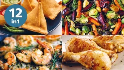 Philips Serie 1000 NA120/00 Airfryer 4.2 L, Friggitrice ad aria 12 in 1, App ricettario