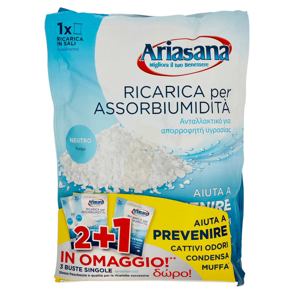 ARIASANA Ricarica Inodore 2+1 busta 450 g