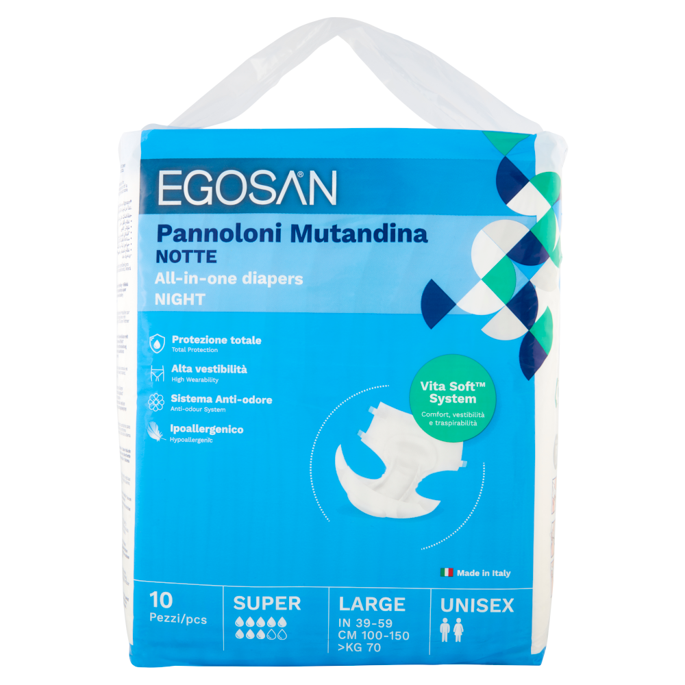 Egosan Pannoloni Mutandina Notte Large Unisex 10 pz