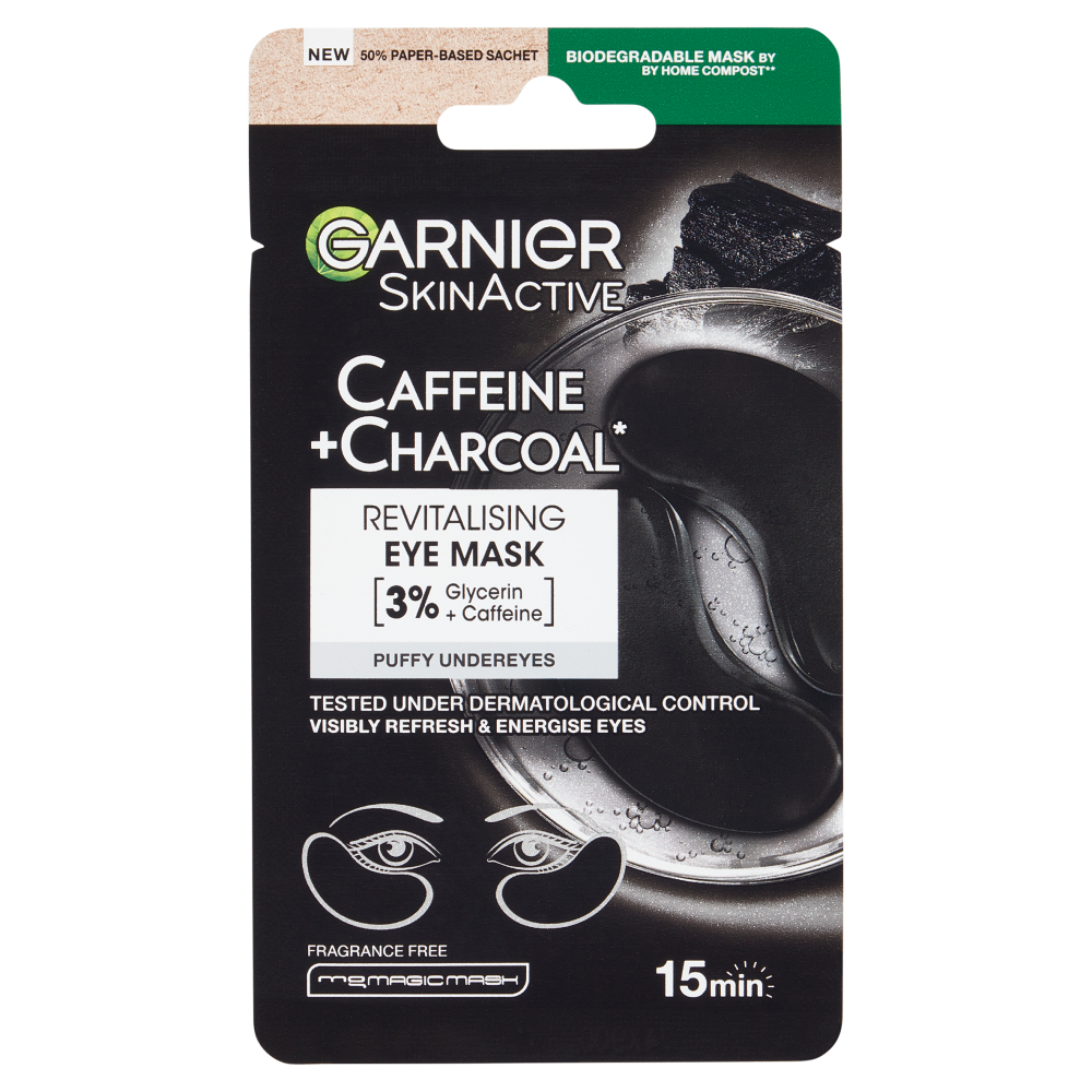 Garnier SkinActive Maschera in Tessuto Occhi Rivitalizzante con Caffeina 5 g