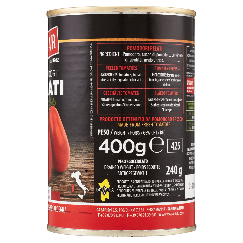 Casar Pomodori Pelati 400 g