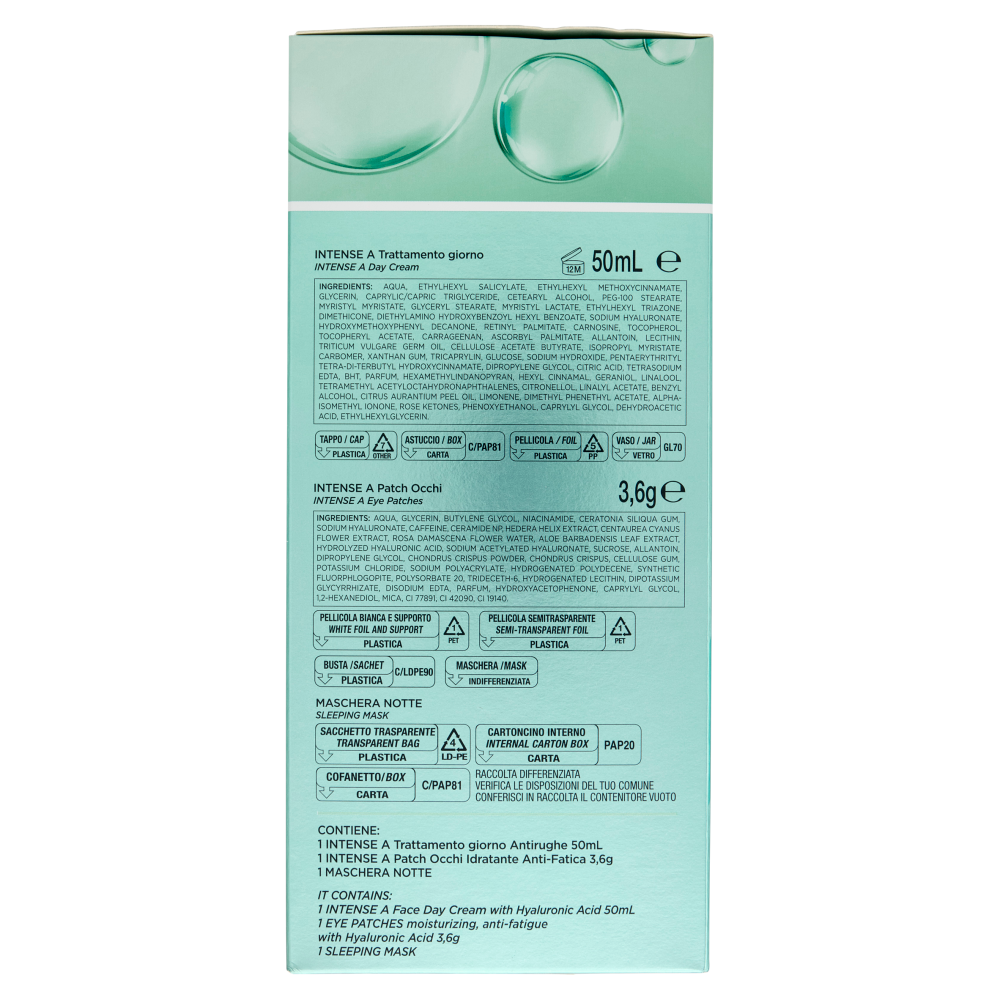 Clinians Intense A Lifting Rughe Acido Ialuronico Trattamento giorno 50 mL + Patch Occhi 3,6 g