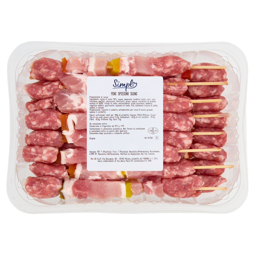 Simpl Mini Spiedino Suino 0,800 kg