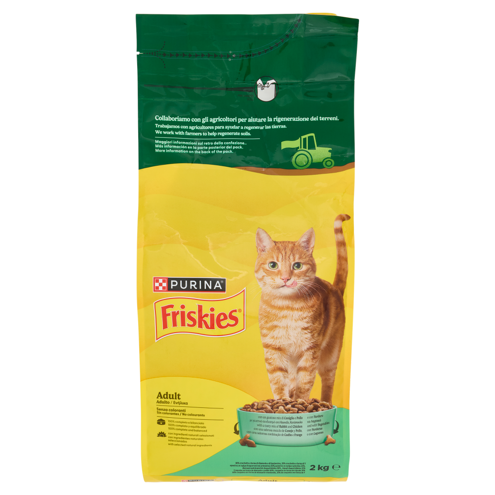 PURINA FRISKIES Adult Coniglio e Pollo e con Verdure 2kg