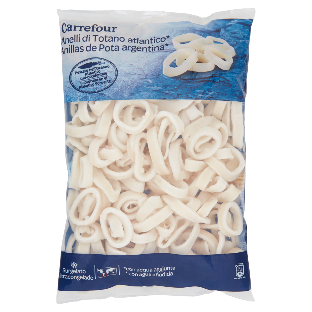 Carrefour Anelli di Totano atlantico* Surgelato 1 kg