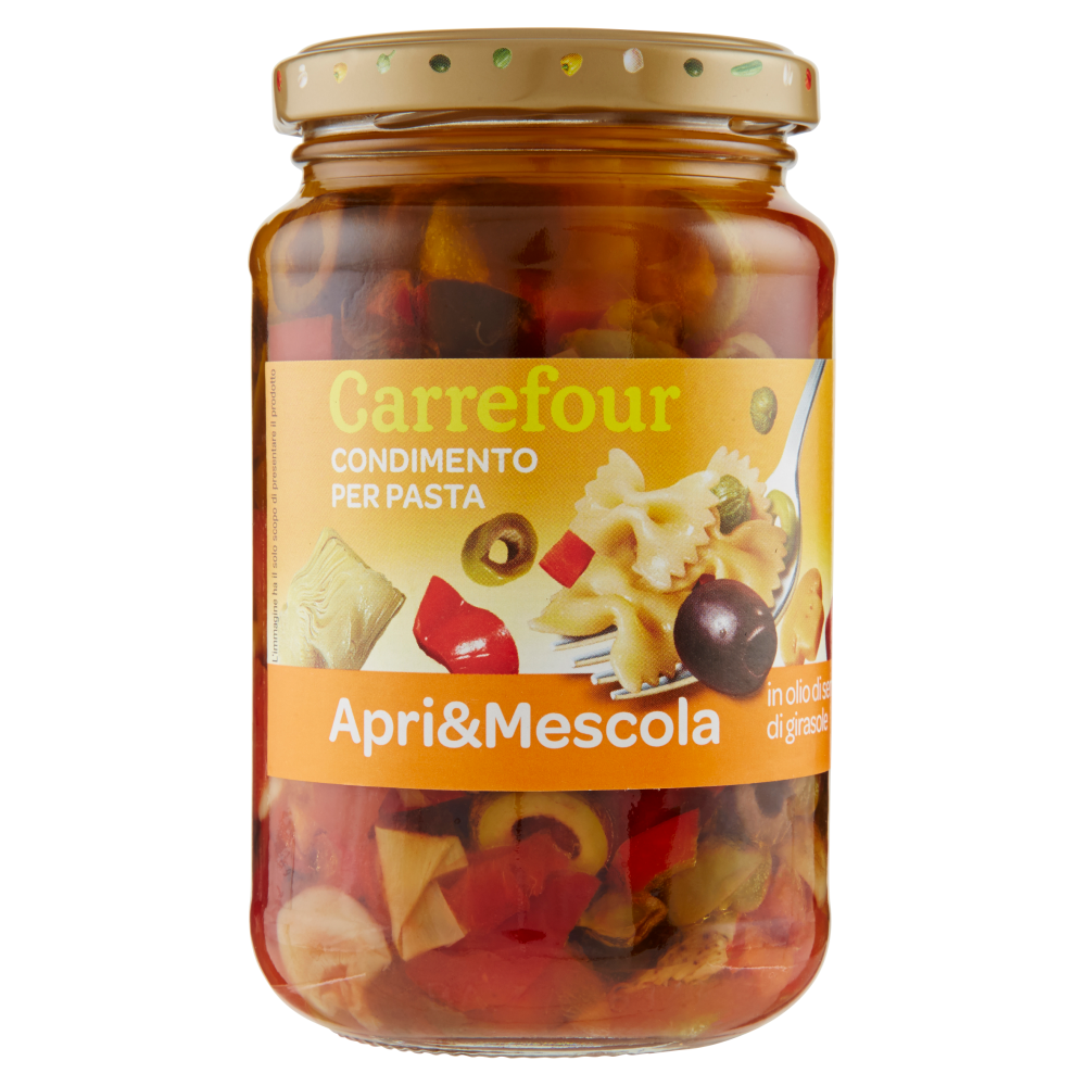 Carrefour Condimento per Pasta in olio di semi di girasole 340 g