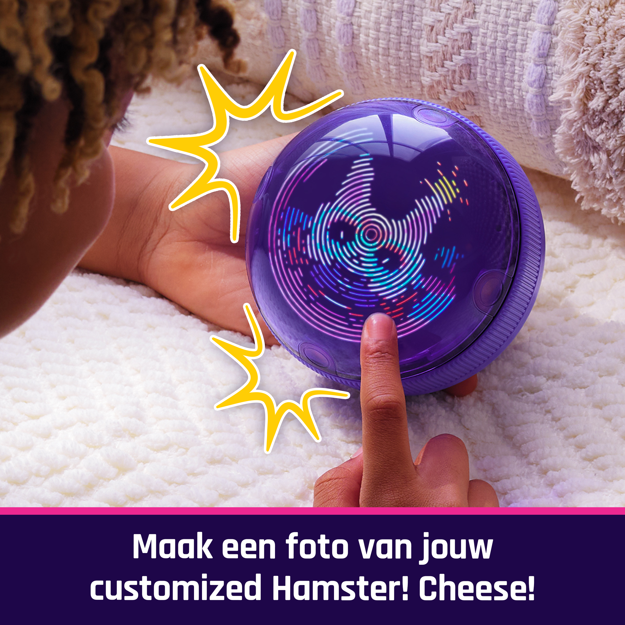 Bitzee, Il tuo Criceto Interattivo, Hamster Ball con oltre 20 criceti all'interno da collezionare, rotola e reagisce al tocco, cucciolo digitale e giocattolo per bambini e bambine dai 5 anni in su