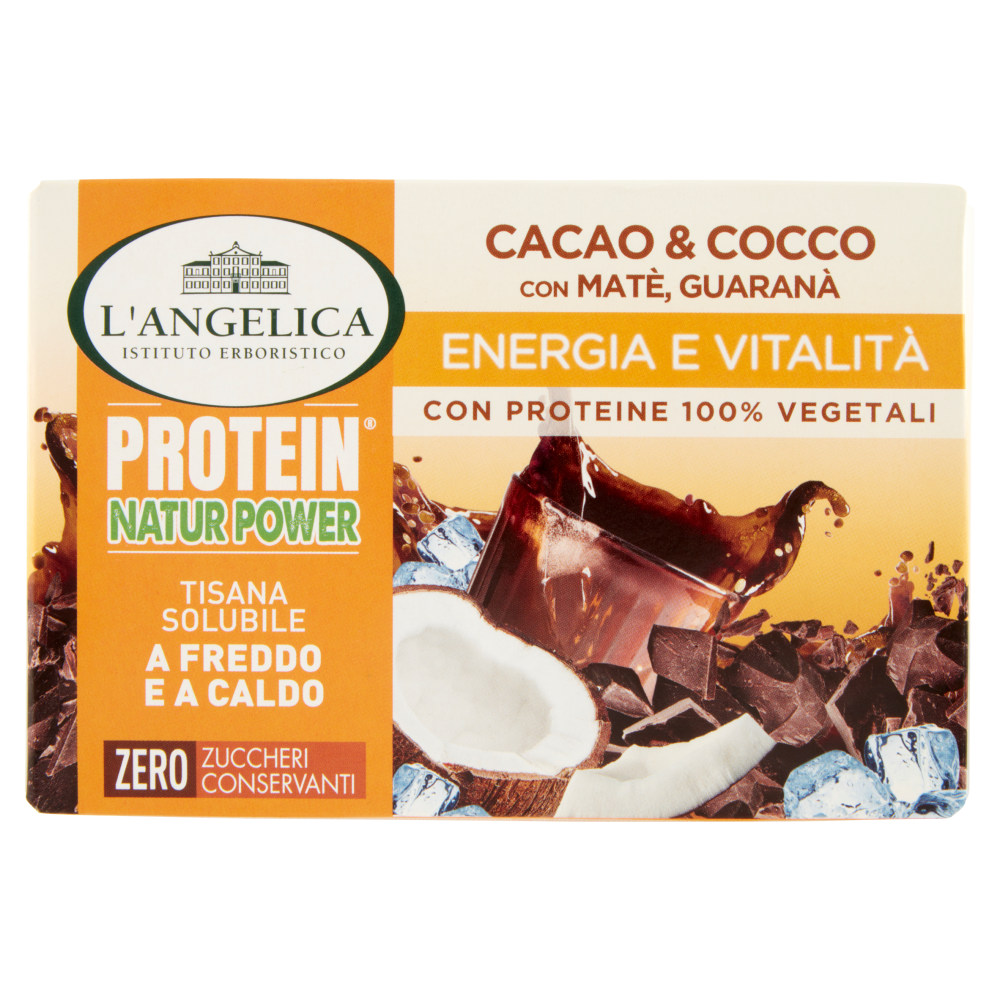 L'Angelica Protein Natur Power Tisana Solubile a Freddo e a Caldo Cacao