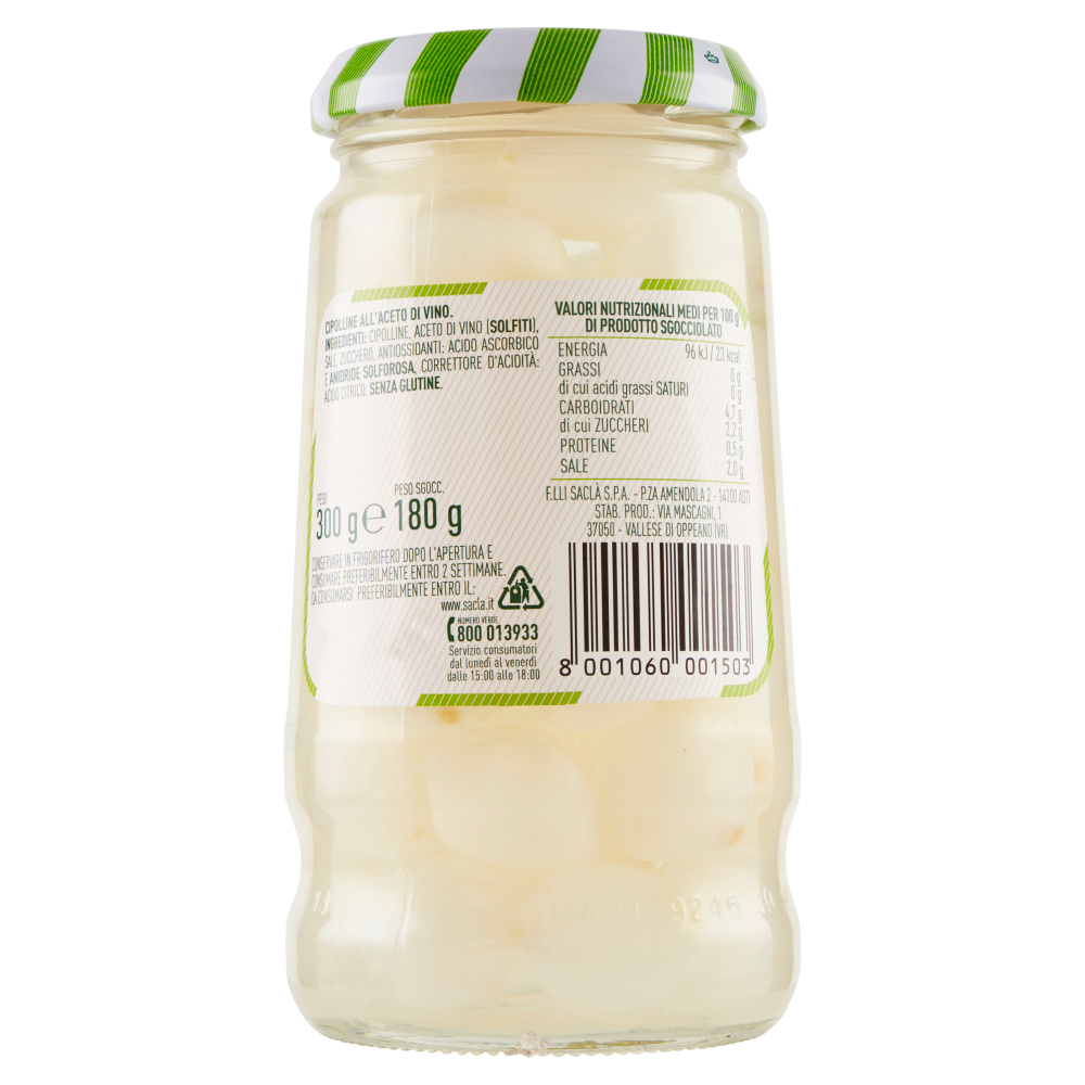 Saclà Acetelli Cipolline 300 g