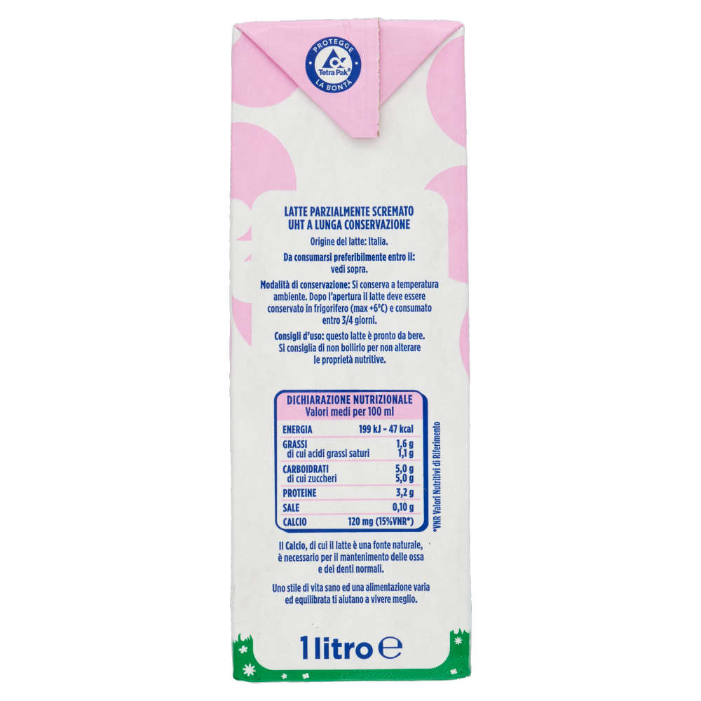 Centrale del Latte Milano Latte UHT Parzialmente Scremato 1 litro