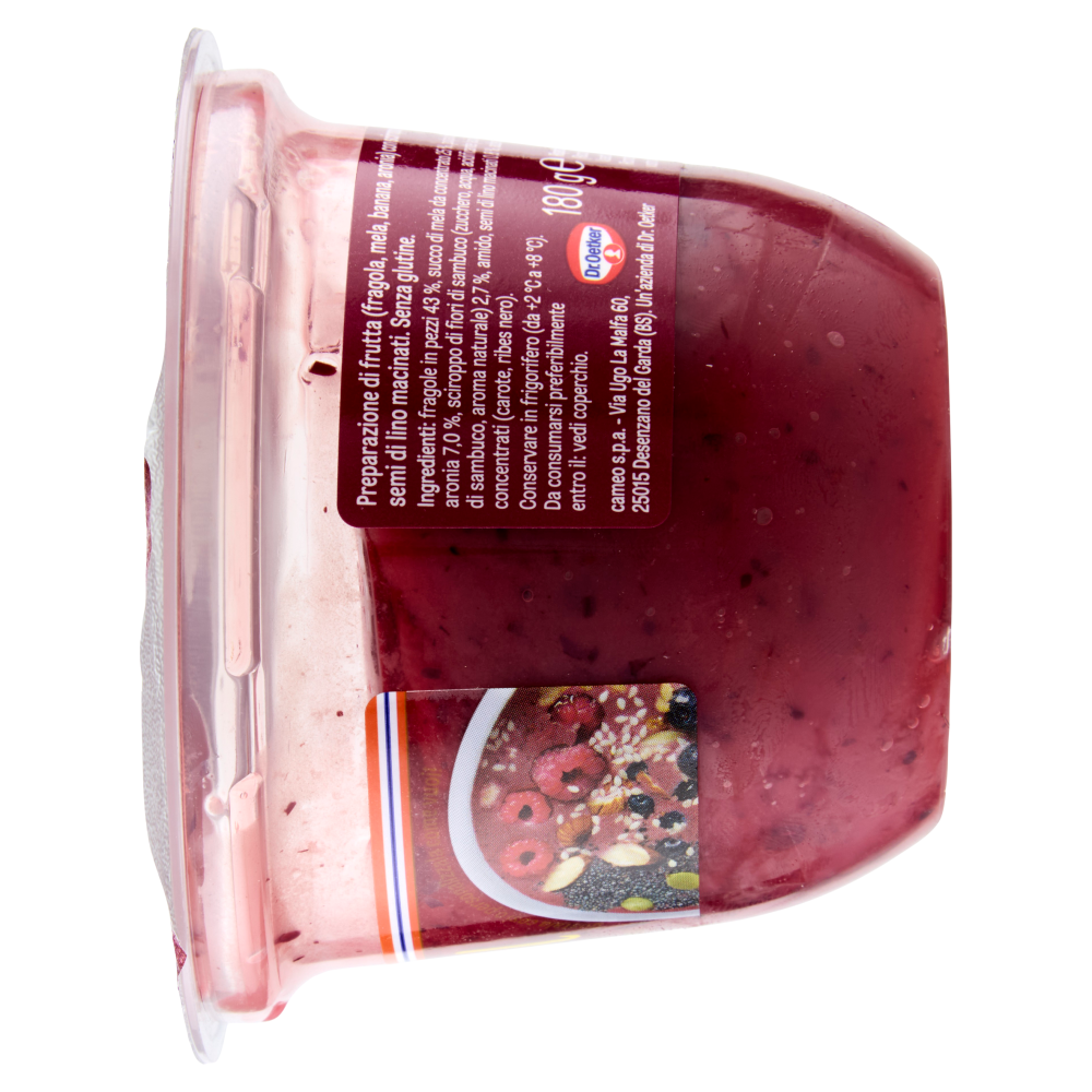 cameo My Fruit Bowl con Fragola, Banana, Aronia e Semi di Lino Macinati 180 g