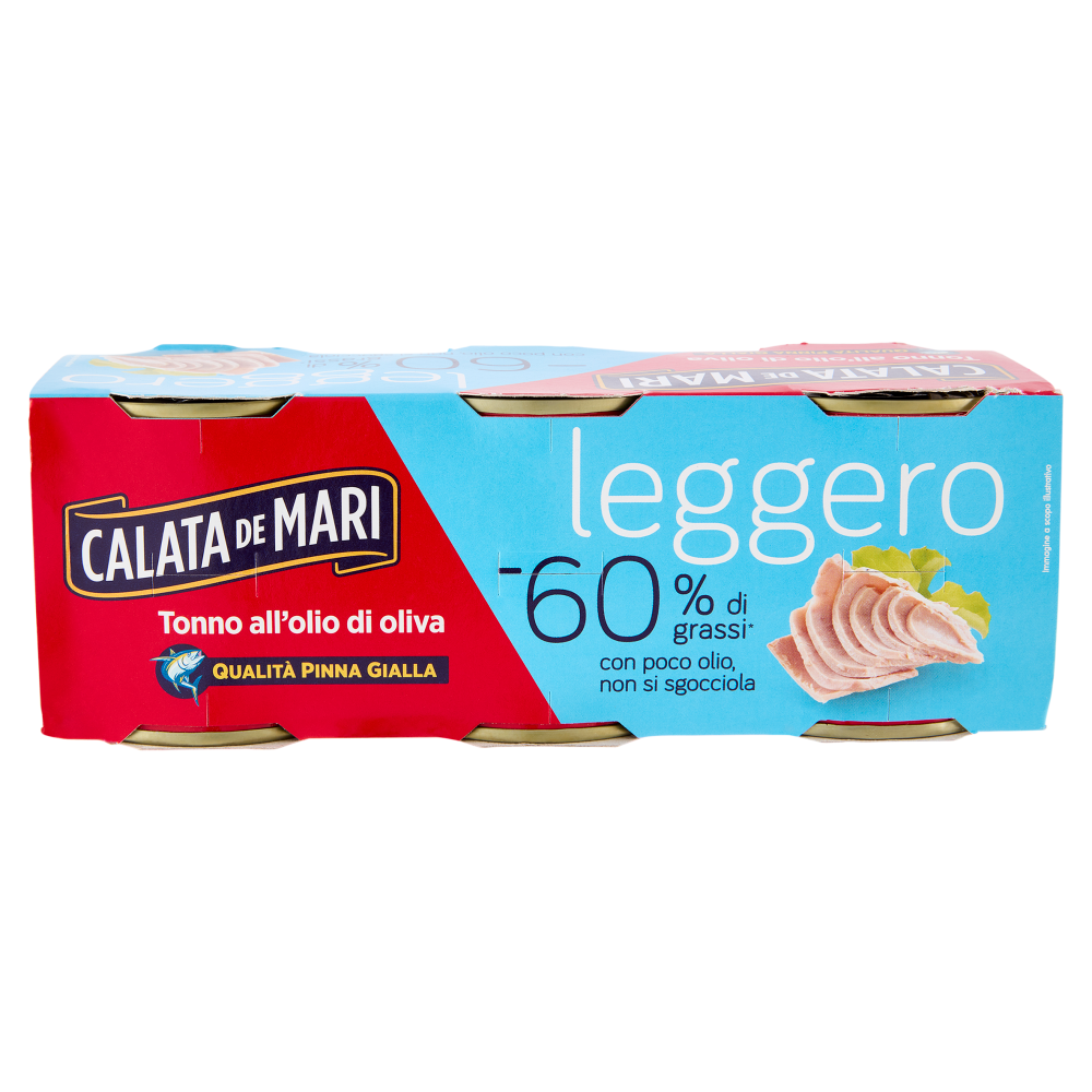 Calata de Mari leggero Tonno all'olio di oliva 6 x 60 g