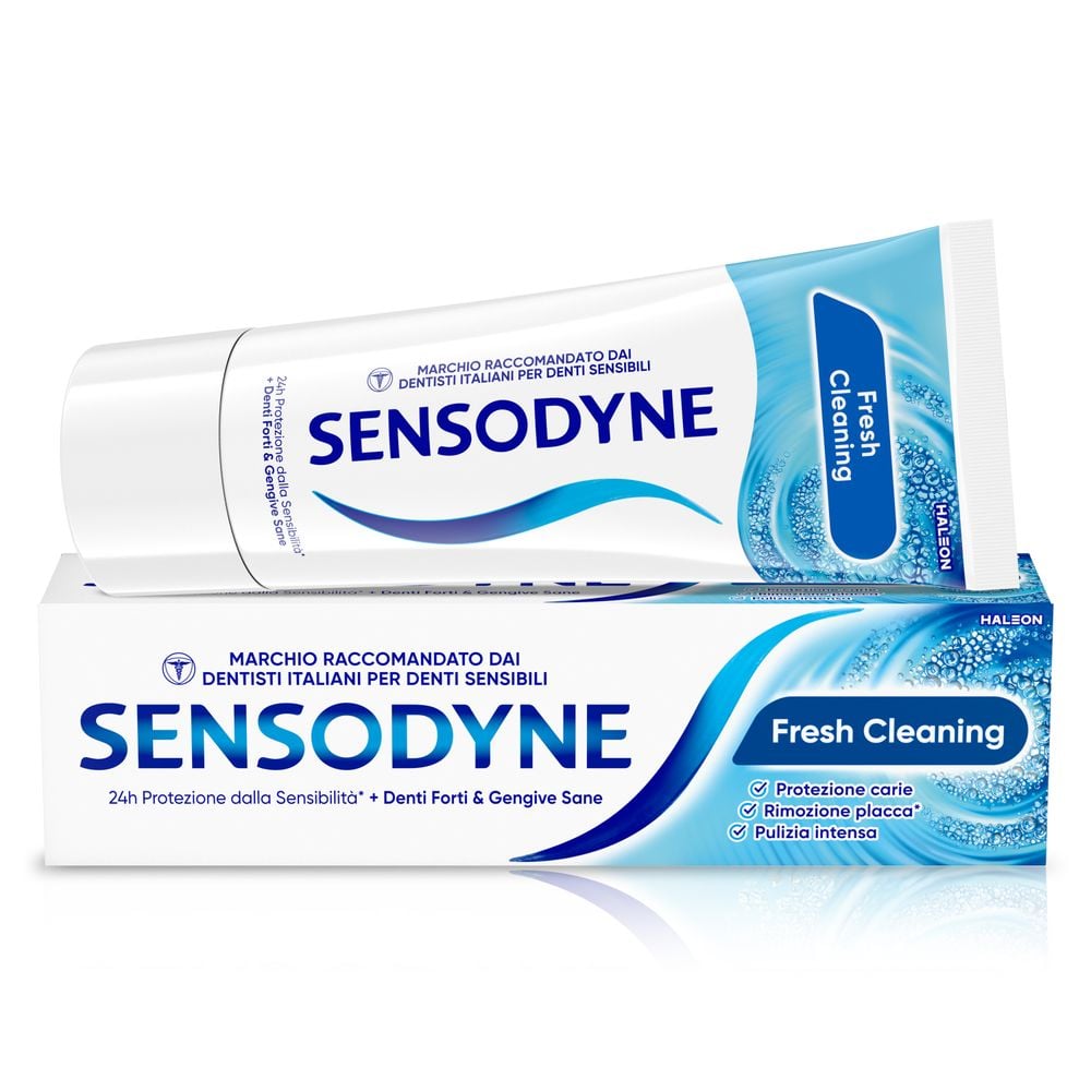  Sensodyne Dentifricio Fresh Cleaning con Tripla Azione di Pulizia, 75 ml