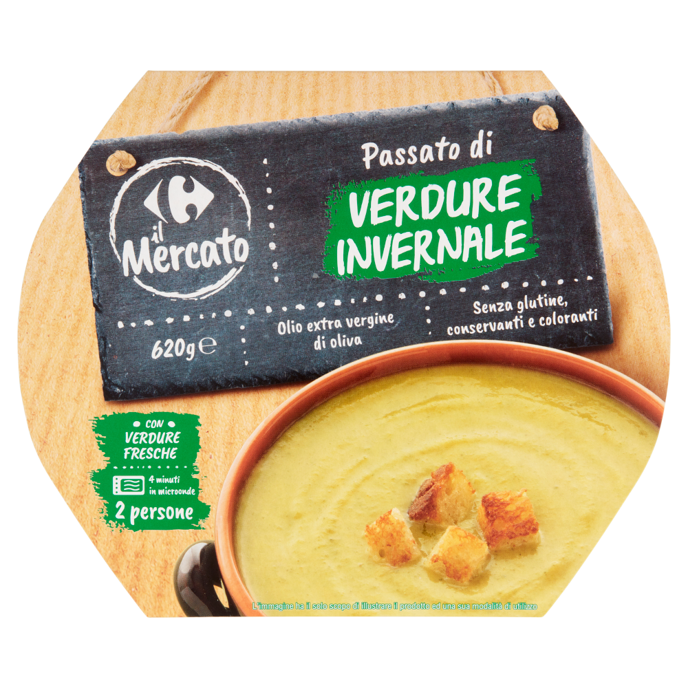 Carrefour il Mercato Passato di Verdure Invernale 620 g