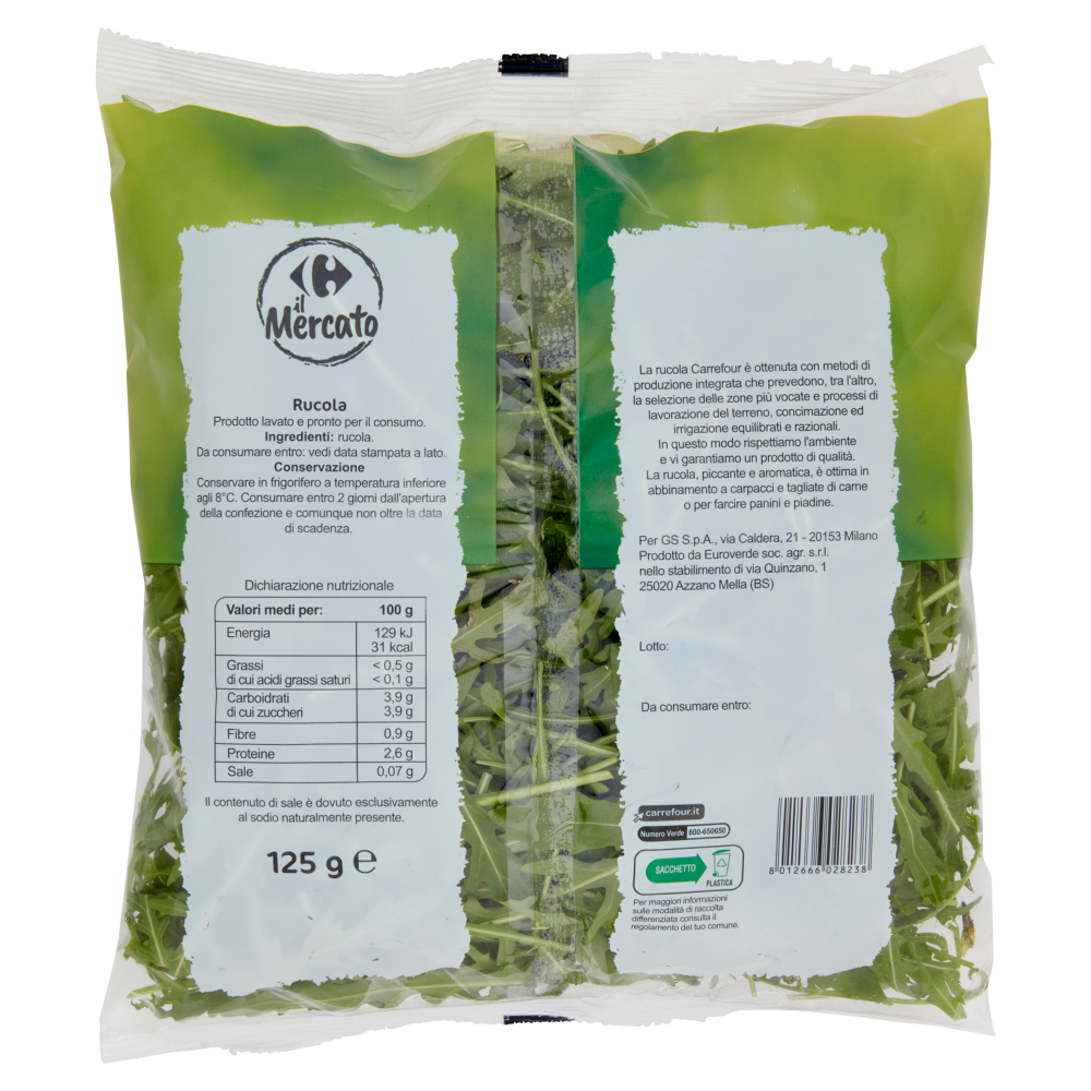Carrefour il Mercato Rucola 125 g