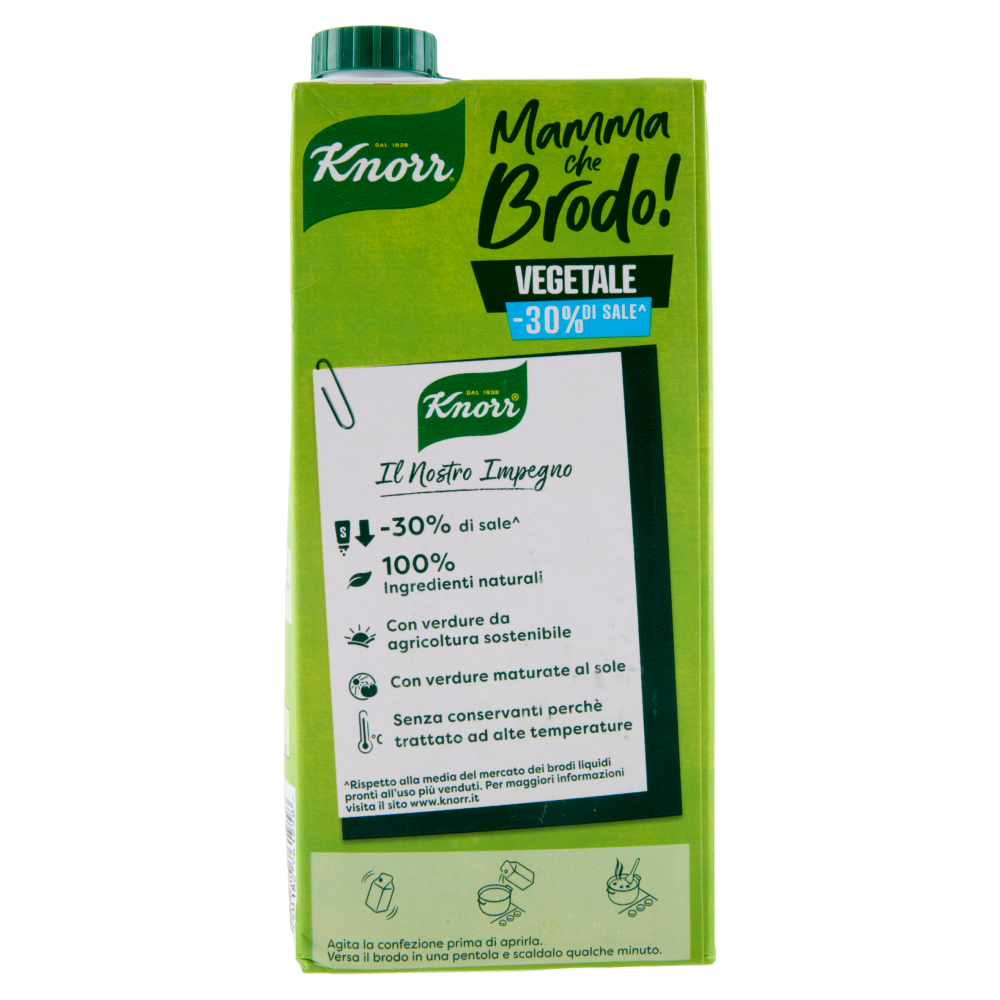 Knorr Mamma che Brodo! Vegetale -30% di Sale^ 1 l
