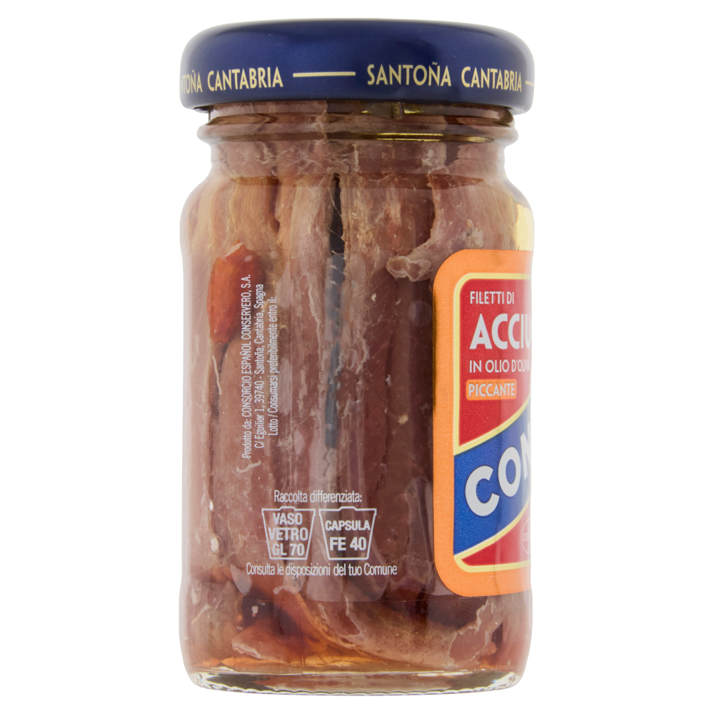 Consorcio Fletti di Acciughe in Olio d'Oliva Piccante 65 g