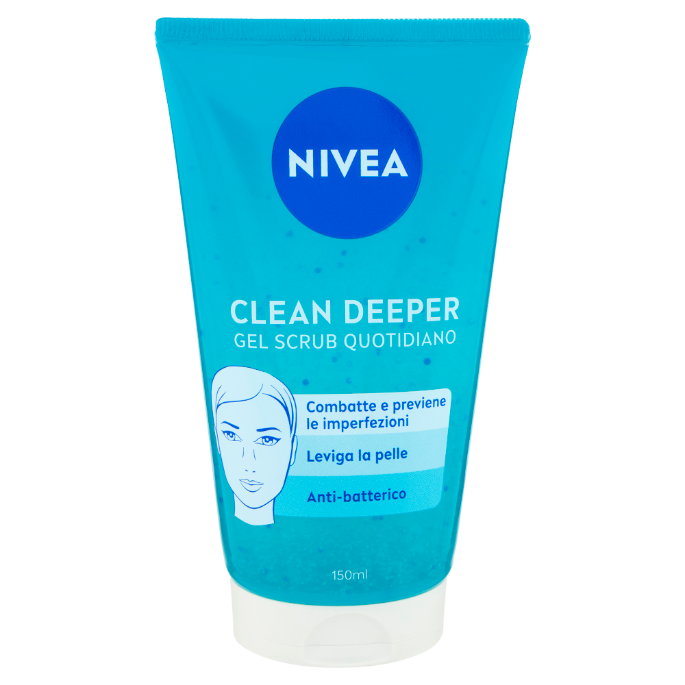 Nivea Clean Deeper Gel Scrub Quotidiano 150 ml