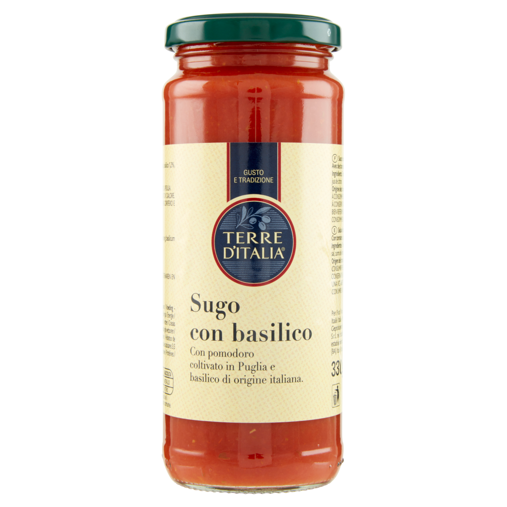 Terre d'Italia Sugo con basilico 330 g