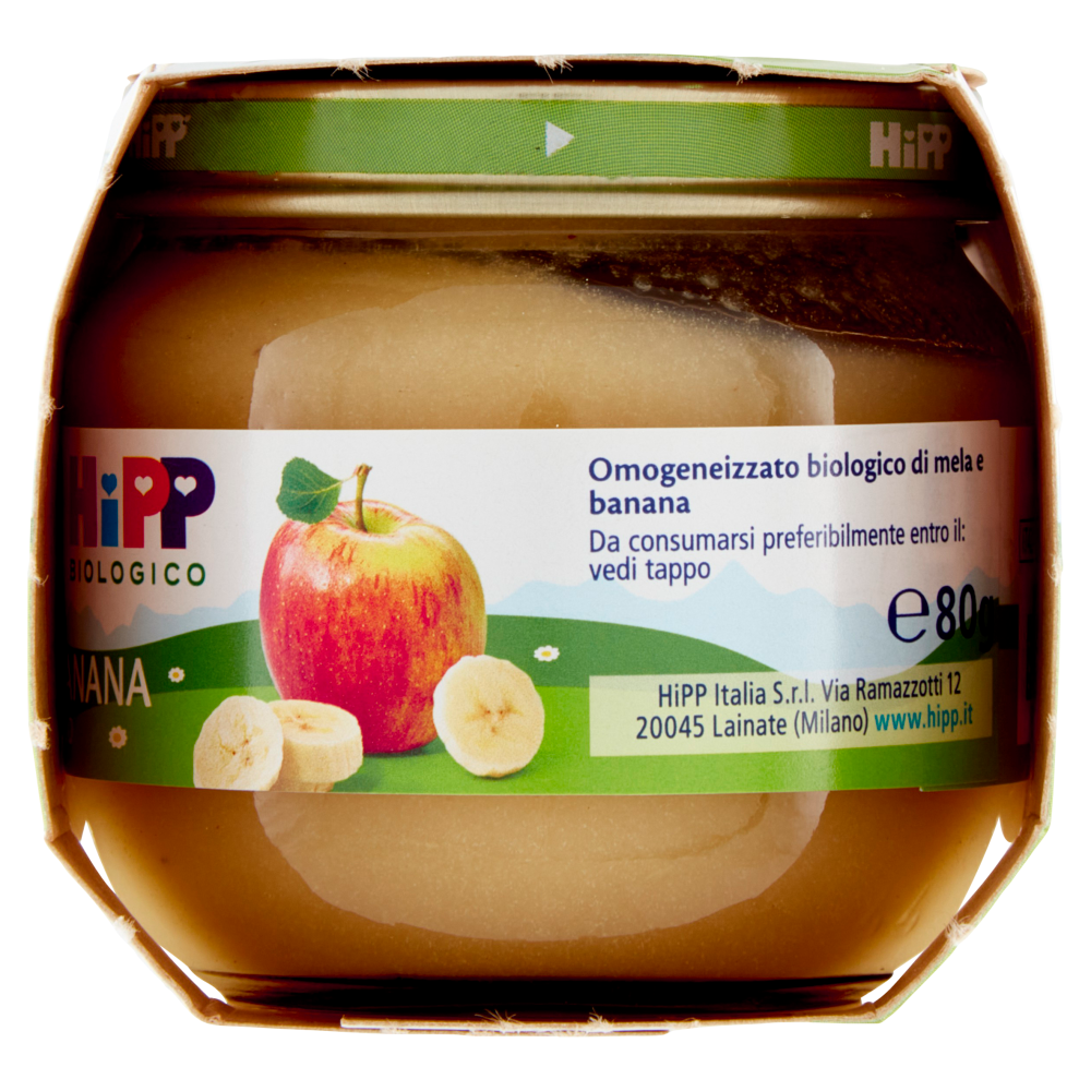 HiPP Biologico Mela e banana Omogeneizzato 2 x 80 g