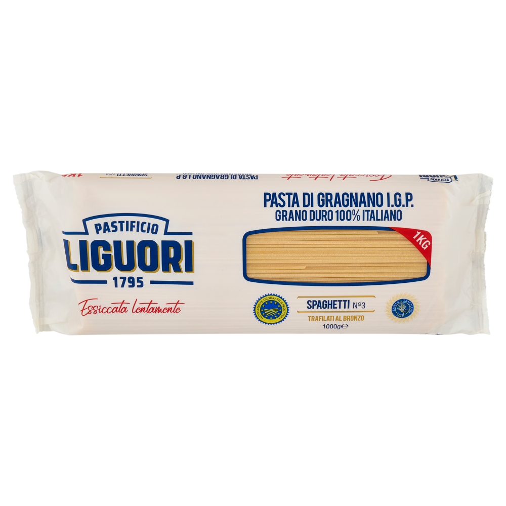 Pastificio Liguori Pasta di Gragnano I.G.P. Spaghetti N°3 1000 g
