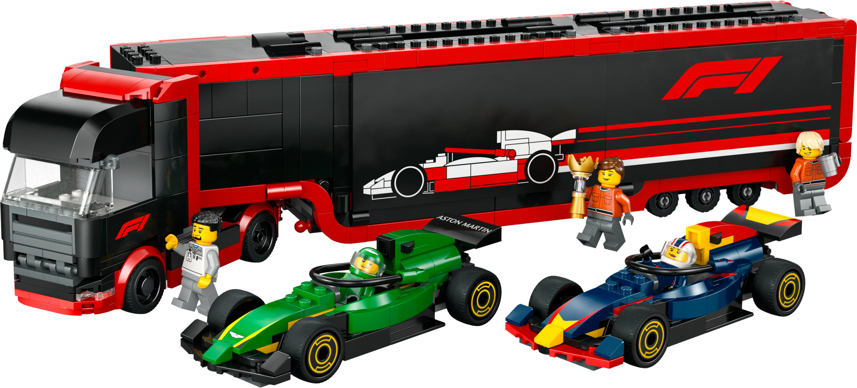 LEGO City Autotrasportatore F1® con monoposto RB20 e AMR24 F1®