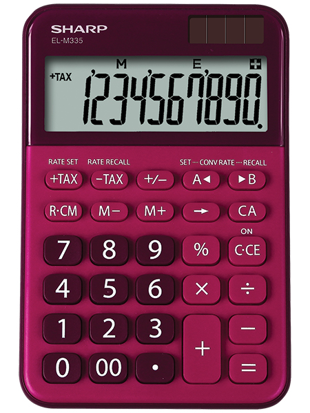Sharp EL-M335 calcolatrice Desktop Calcolatrice di base Rosso