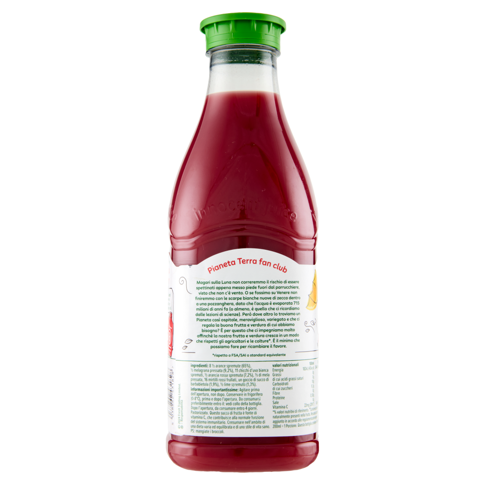 innocent puro succo di frutta Arancia Rossa, Melagrana, Arancia e Lime 900 ml