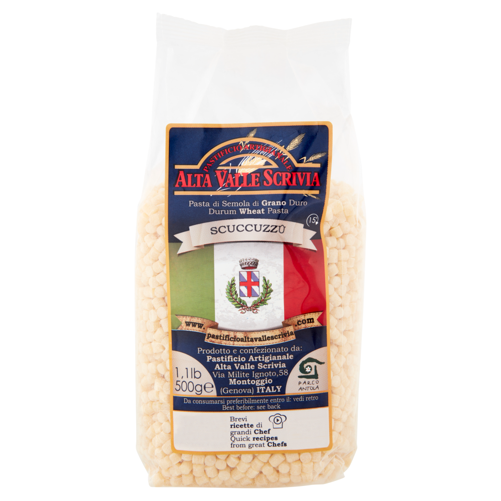 Pastificio Artigianale Alta Valle Scrivia Pasta di Semola di Grano Duro Scuccuzz&ucirc; 500 g