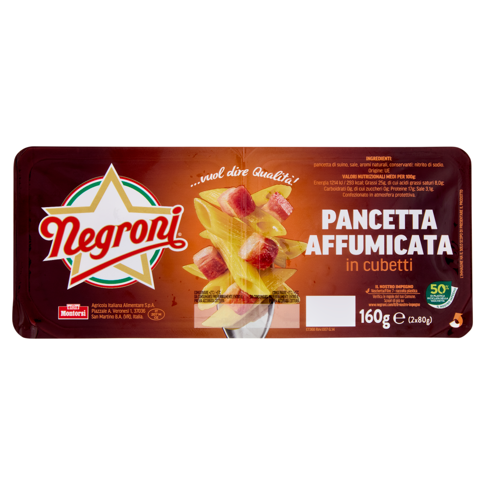 Negroni Pancetta Affumicata 2 x 80 g Carrefour