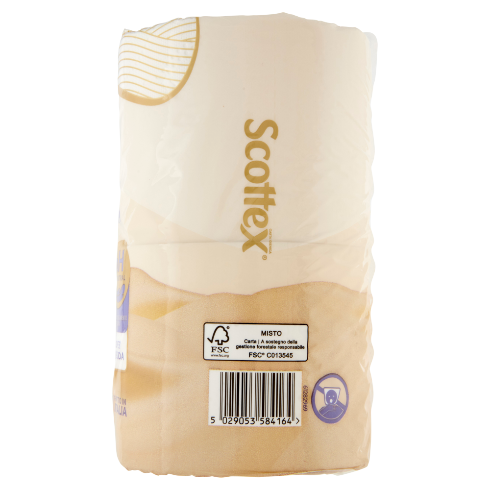 Scottex Pura & Delicata Carta Igienica Rotoli 5 Veli 4 pz