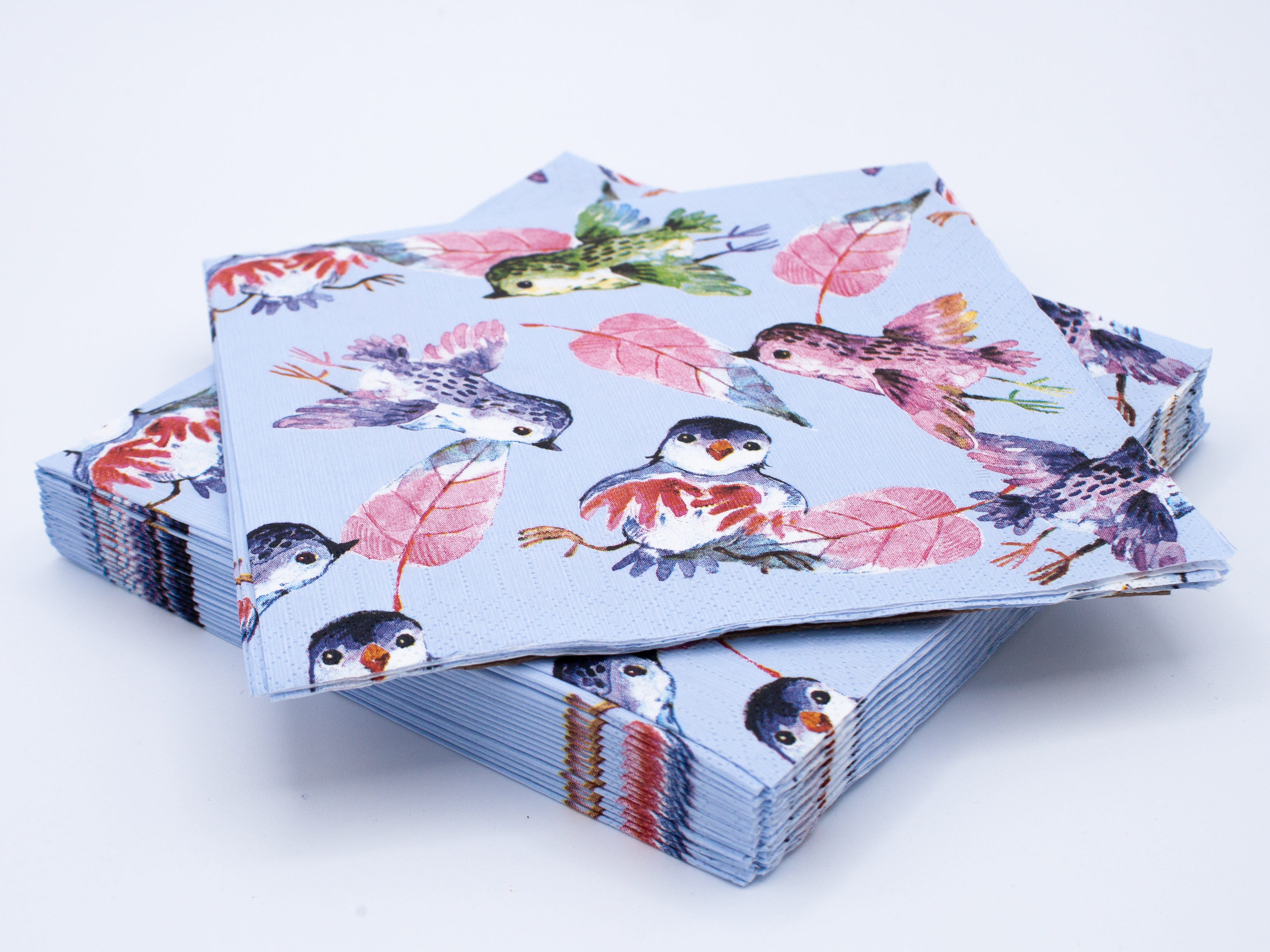 20 tovaglioli 33x33 3 veli Country Birds