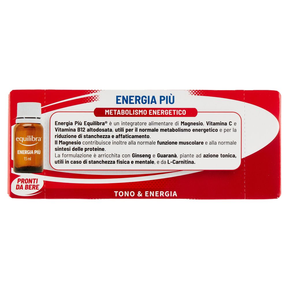 Equilibra Energia Più Metabolismo Energetico 10 Flaconi Monodose 150 ml