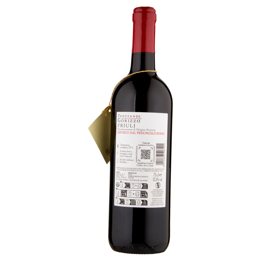 Terre d'Italia Tenuta di Gorizzo Refosco dal Peduncolo Rosso Friuli DOP 75 cl