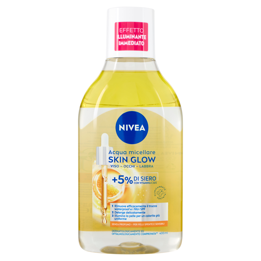 Nivea Acqua micellare Skin Glow per Pelli Spente e Sensibili 400 ml
