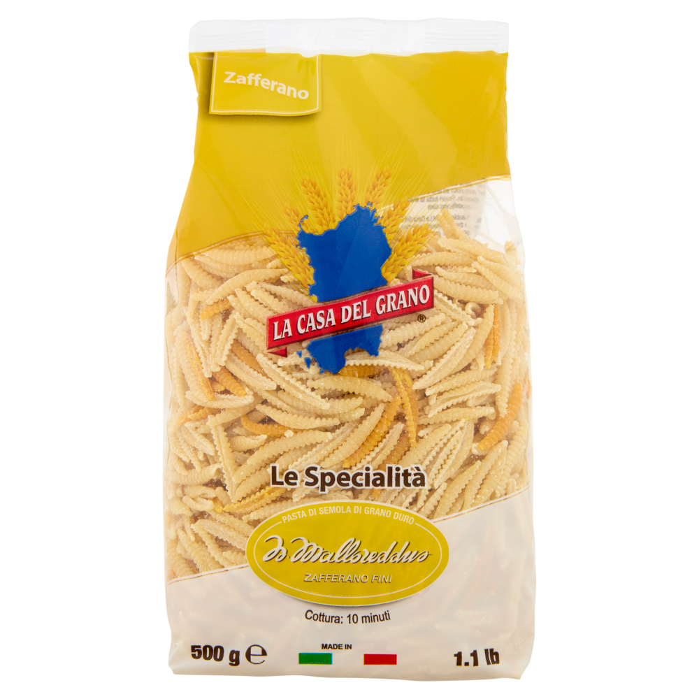 La Casa del Grano Le Specialit&agrave; i Malloreddus Zafferano Fini 500 g