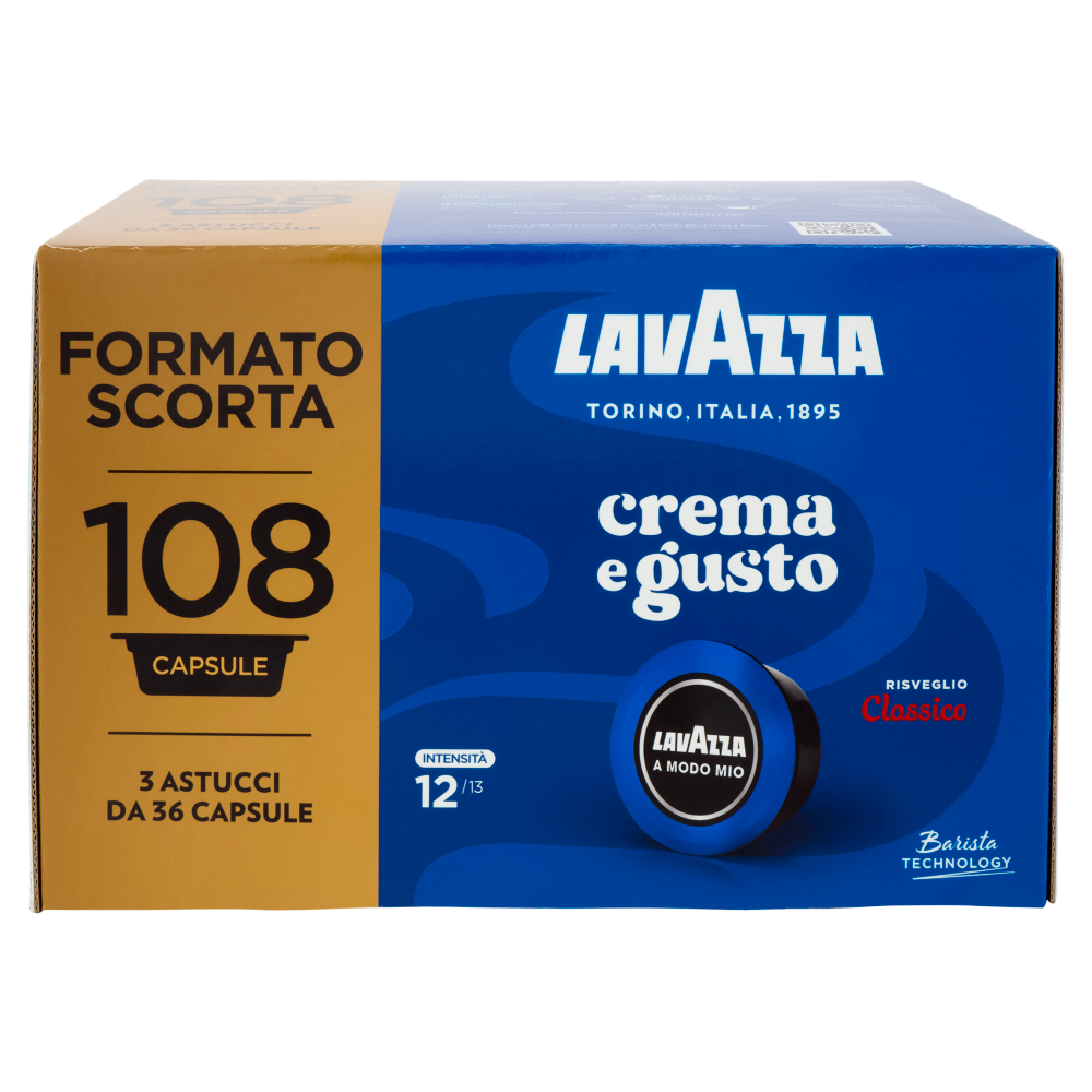 Lavazza A Modo Mio crema e gusto Classico 108 Capsule 810 g