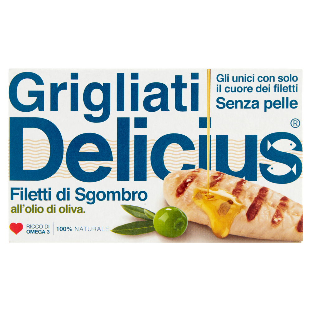 Delicius Grigliati Filetti di Sgombro all'olio di oliva 90 g