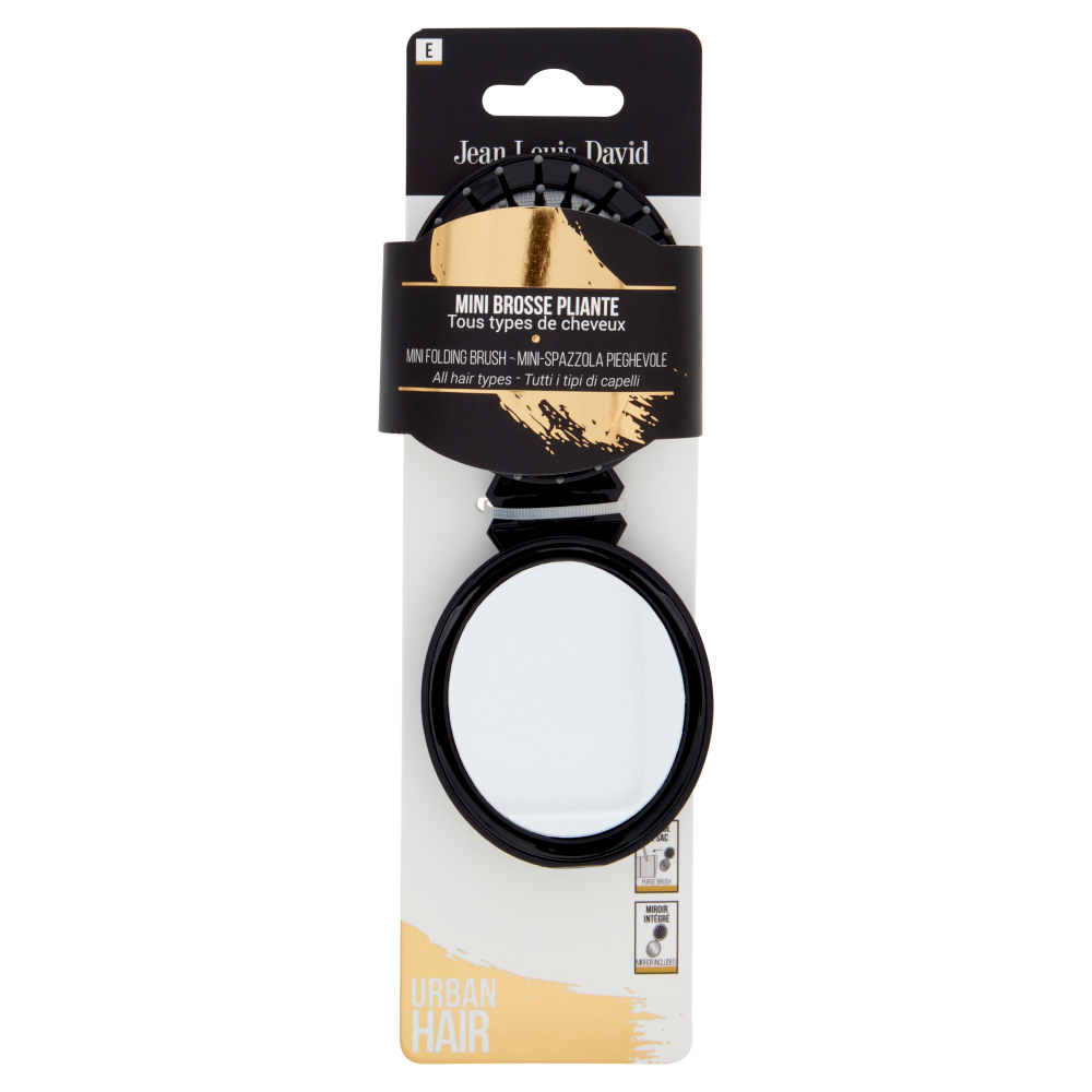 Jean Louis David Urban Hair Mini-Spazzola Pieghevole Tutti i tipi di capelli