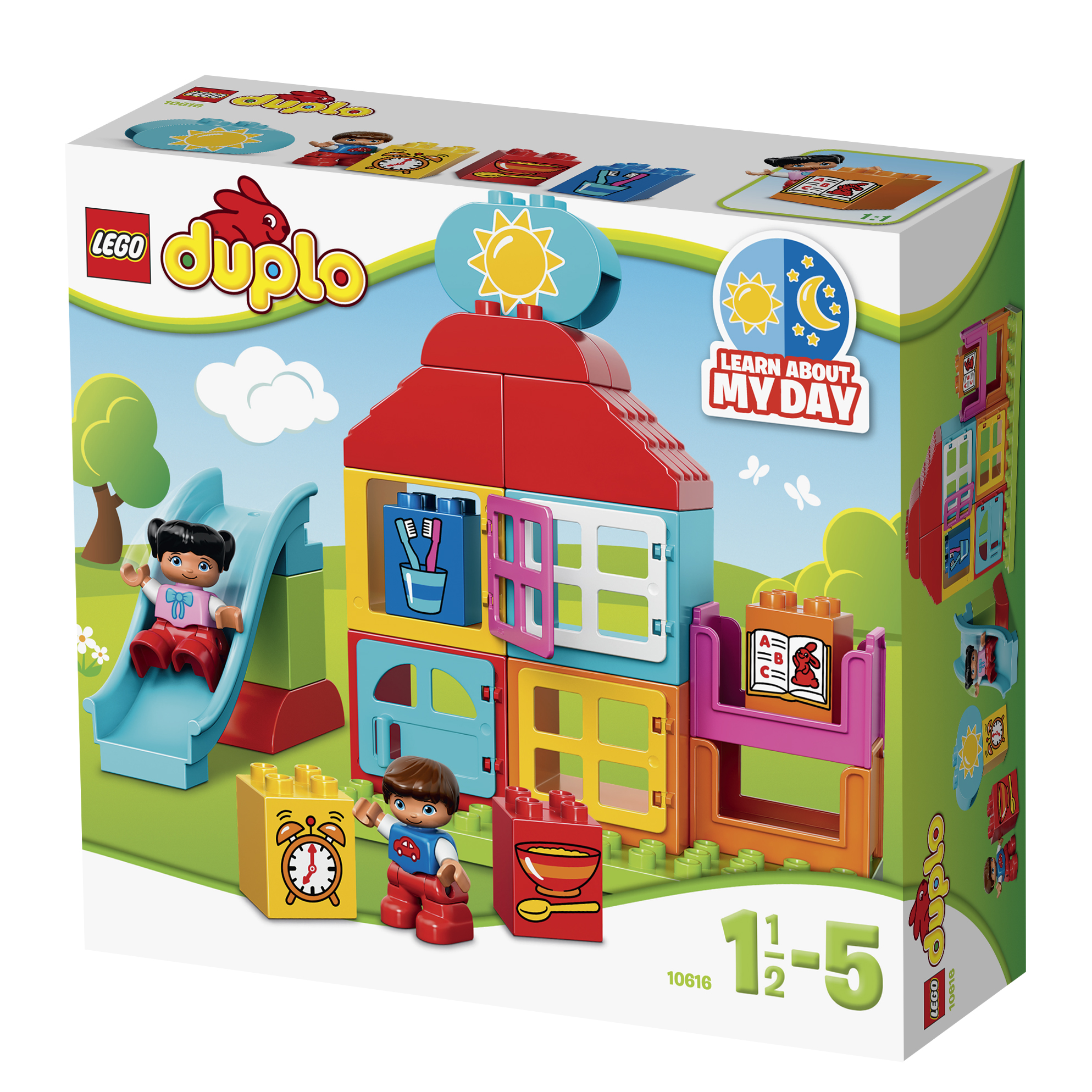 LEGO DUPLO kugelbahnset-ingresso con porta 10 ad arco 1 parte diritta 
