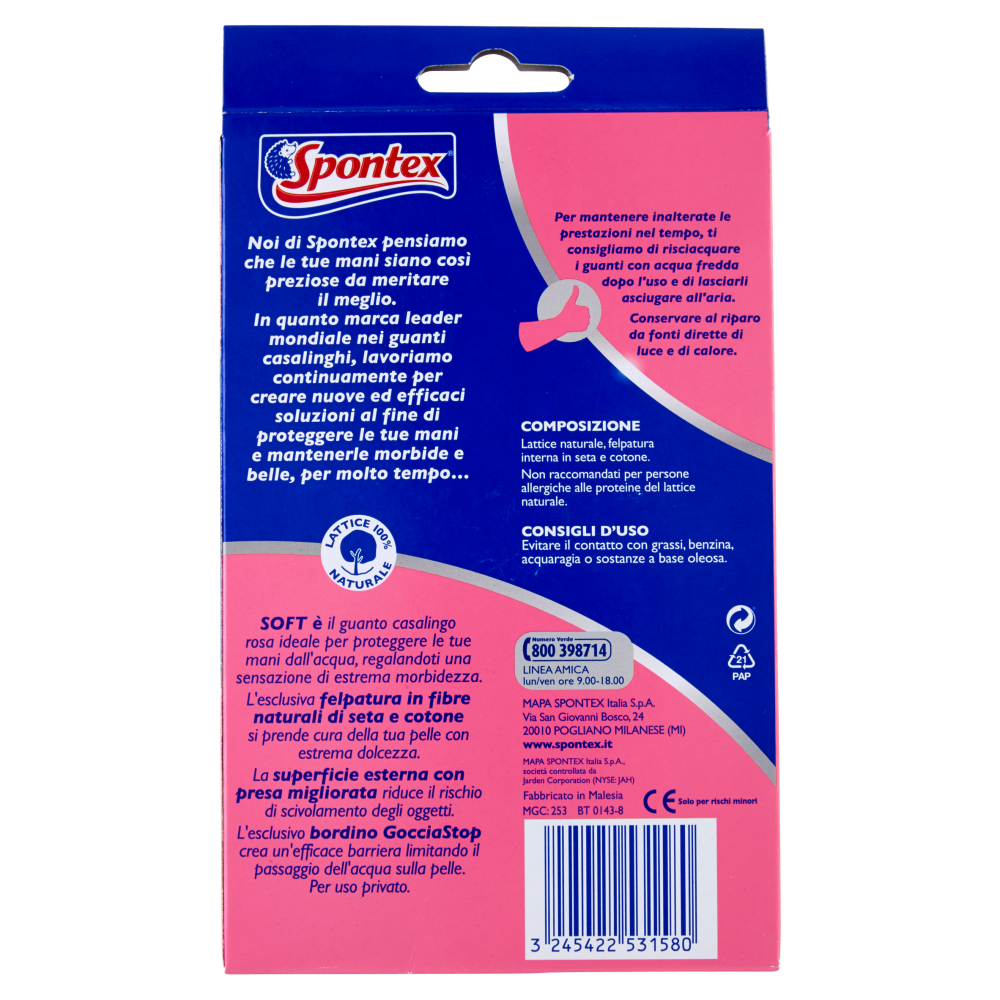 Spontex Guanti Casalinghi Comfort Taglia L