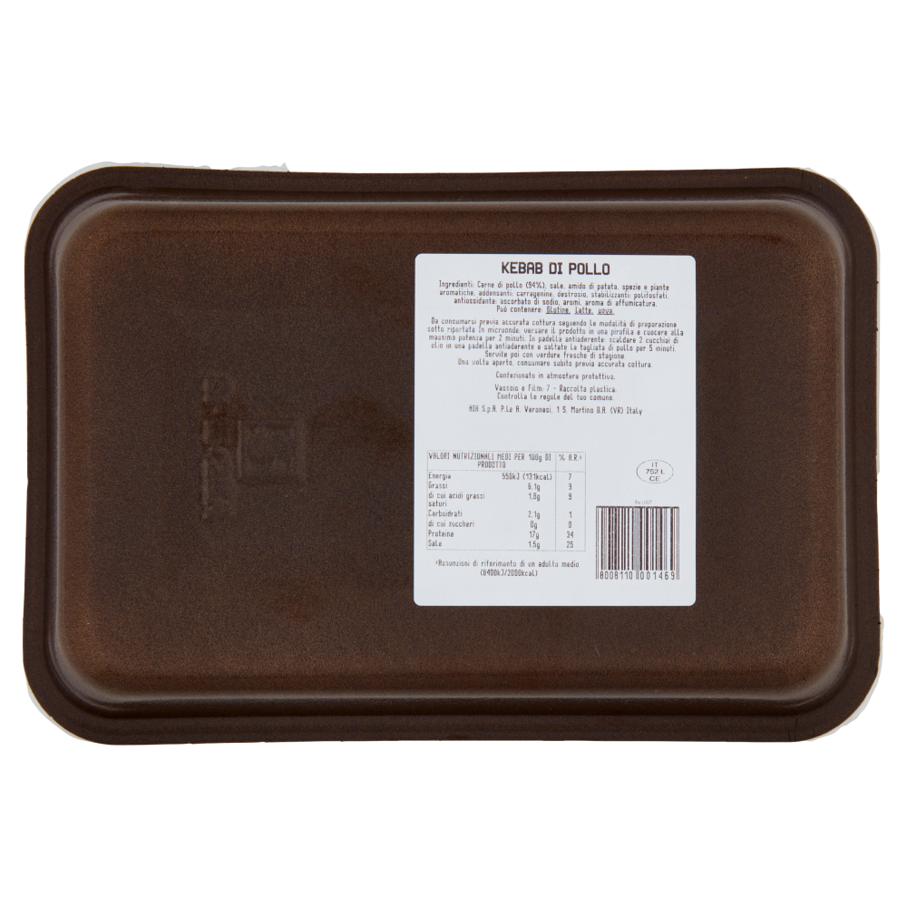Aia Kebab di Pollo Tagliato in Sfoglie 0,350 kg