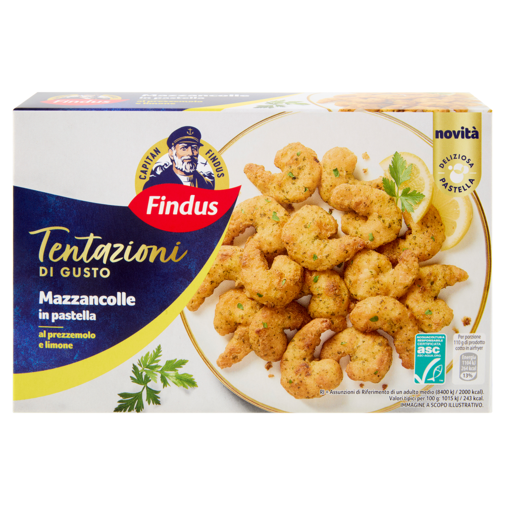 Capitan Findus Tentazioni di Gusto Mazzancolle in Pastella 220 g