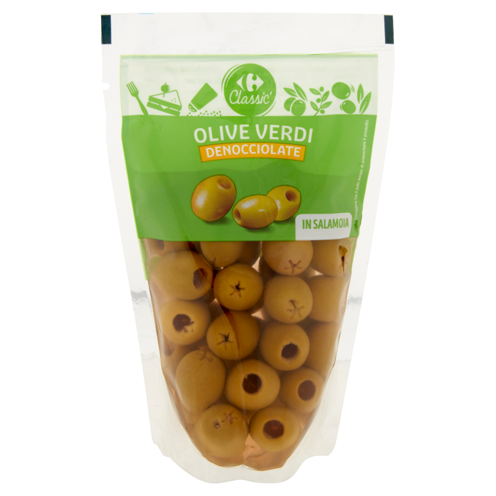 Carrefour Classic Olive Verdi Denocciolate 200 g