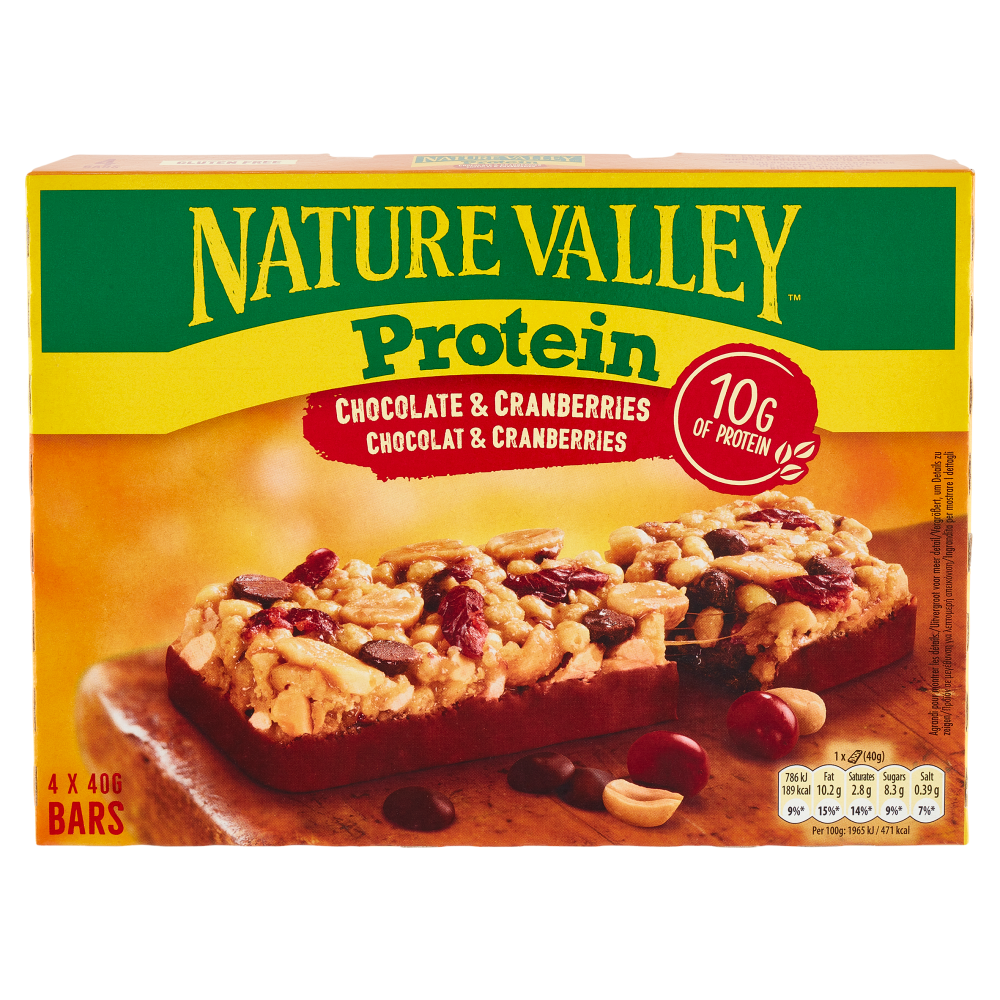 Nature Valley Protein Chocolate & Cranberries 4 x 40 g